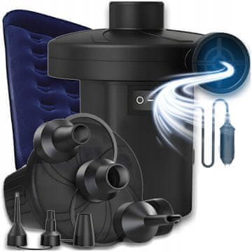 SP43 električna pumpa za madrac s lopticama za bazen 12V + dodaci za bicikl i automobil