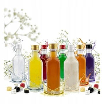 BE 100 kutnih bočica od 50 ml + čep, mini bočice za tinkture za vjenčani poklon
