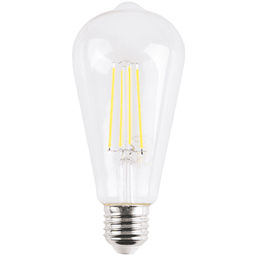 LED žarulja sa žarnom niti ST64 E27 7.5W 4000K 1055lm PROZIRNA Platinasta 316455 Polux
