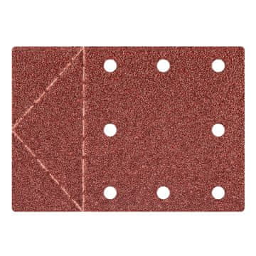 Brusni papir 115 x 160 mm, s 8 rupa, perforacija koja se otkida, čičak, P40, 3 kom.