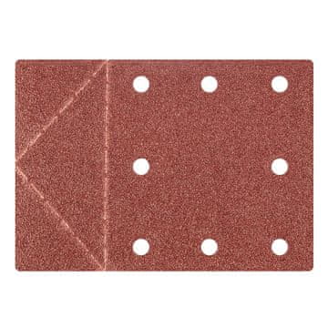 Brusni papir 115 x 160 mm, s 8 rupa, perforacija koja se otkida, čičak, P60, 3 kom.