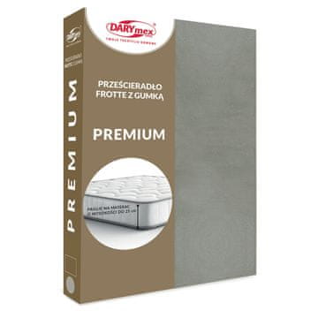 Darymex Plahta s elastičnim uloškom 200x220 FROTIR VISOKE GRAMAŽE 200 FROTIR PLAVA boja siva