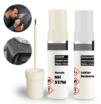 Honda NH537M Touch-Up 2u1: Komplet za popravak ogrebotina i oštećenja, baza + prozirna boja