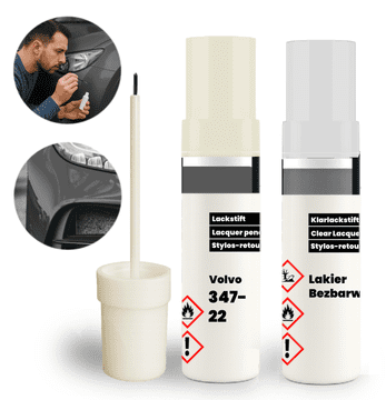 Volvo 347-22 Touch-up 2u1: Set za popravak ogrebotina i oštećenja + prozirna boja