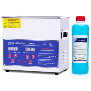 Ultrazvučna perilica 3,2L s grijaćim elementom i zaslonom PS-20A + tekućina TechSonic 1L