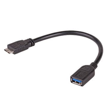 Akyga USB 3.0 - micro USB 3.0 adapter AK-AD-30 za pametne telefone OTG kabel 15cm Ž/M