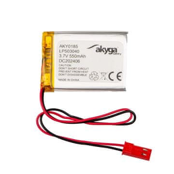 Akyga Li-Po baterija LP503040 AKY0185 3.7V / 550mAh PCM JST 2-pinski konektor 150mm