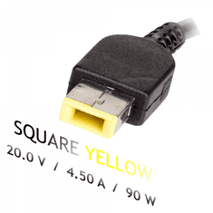 Akyga Lenovo AK-ND-42 Slim Tip Auto adapter 20V 4.5A 90W Kvadratni Žuti