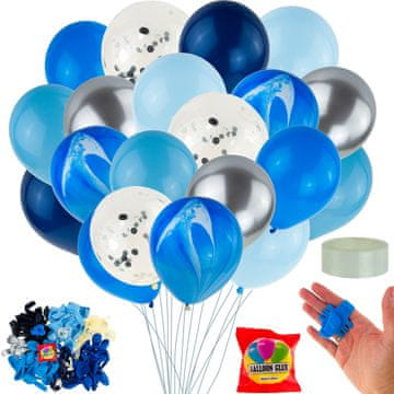 TG66237 balonska girlanda veliki set balona plavi rođendanski baby shower za DJEČAKA