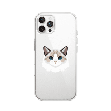 Futrola za iPhone 12 Pro, prozirna, fleksibilna silikonska, burmanska mačka