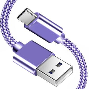 TYP-C kabel Quick Charge 3.0 brzo punjenje USB-A - USB-C Koanni kb03_ljubičasta