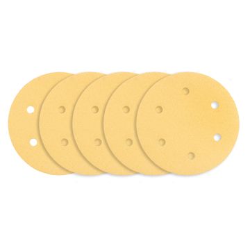 Brusni papir s čičkom 225 mm, K80, 5 kom., sa 6 rupa za brusilicu 59G264, 59G265
