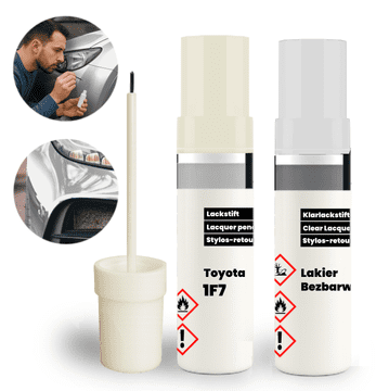 Toyota 1F7 Set za popravak 2 u 1: osnovni premaz + prozirni premaz s kistom