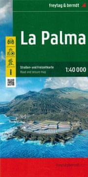 Freytag & Berndt La Palma 1:40.000. Cestovna i turistička karta. Objavljeno 2024.