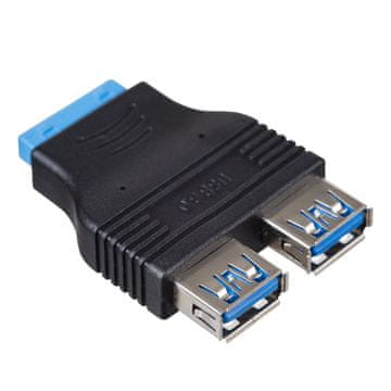 Akyga AK-CA-58 USB 3.0 19-pinski na 2x USB 3.0 adapter za matičnu ploču računala