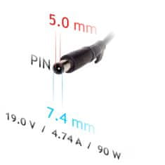 Akyga AK-ND-32 auto adapter za laptop HP 19V 4.74A 90W 7.4 x 5.0 mm + pin