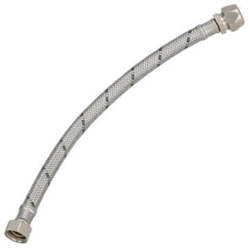 Fleksibilni priključak 3/8” s nehrđajućim opletom za stezne sustave, 30 cm
