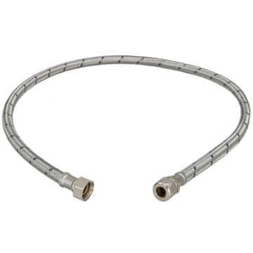 Fleksibilni priključak 3/8” s nehrđajućim opletom za stezne sustave, 90 cm
