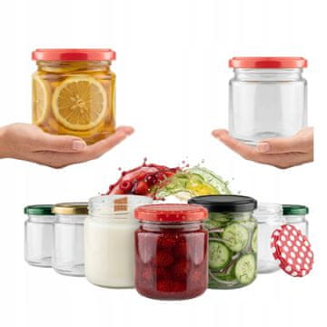 BE 48x Staklenka 200ML + poklopac FI66 džemovi, džemovi, pojedinačne porcije, deserti, med