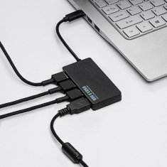 Akyga USB C Hub - 4x USB 3.1 AK-AD-52 Aktivni razdjelnik 4 porta s 20 cm kabelom