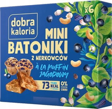 mini pločice od indijskih oraščića s okusom muffina od borovnice 102 g