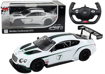Rastar RC sportski automobil 1:14 Bentley Continental GT3 bijela boja