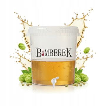 BE Posuda za fermentaciju 33l sa slavinom, bezbojna kanta za likere, vino, pivo