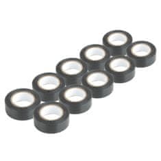 AMIO PVC izolacijske trake set od 10 crnih 19 mm x 20 m x 0,13 mm -04844