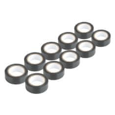 AMIO PVC izolacijske trake set od 10 crnih 19 mm x 10 m x 0,13 mm -04845