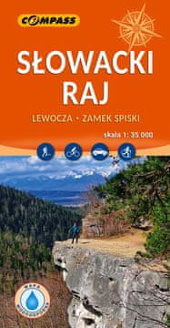 Compass Slovački raj 1:35.000. Plastificirana turistička karta. Objavljeno 2025. Kompas