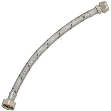 Fleksibilni priključak 3/8” 1/2” od nehrđajućeg čelika za sustave sa stezaljkama, 30 cm