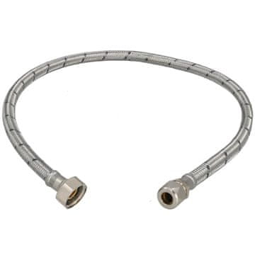 Fleksibilni priključak 3/8” 1/2” od nehrđajućeg čelika za stezne sustave, 70 cm