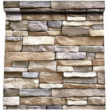 Samoprijepna tapeta kamen 3d vinilna imitacija kamena 45cm x 10m 5399