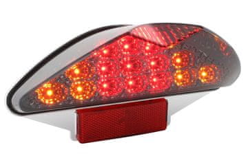 STR8 LED crno linijsko stražnje svjetlo sa žmigavcima, Nitro / Aerox / RS -99 / Focus... (E)