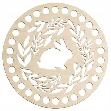 DE Drvena baza od šperploče Dno uskrsne košare OKRUGLO 15 cm Heklano dno