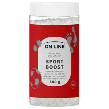 Fashion Line Online Sport Boost sol za stopala s ekstraktom ružmarina i ginka bilobe 800 g
