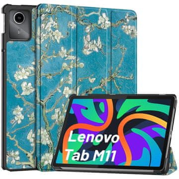 Futrola za Lenovo Tab K11 / K11E 11” M11 10.95" TB330FU / TB330XU / TB331FC za tablete Futrola Cover za knjigu Blossoming Almond (van Gogh) + staklo + olovka