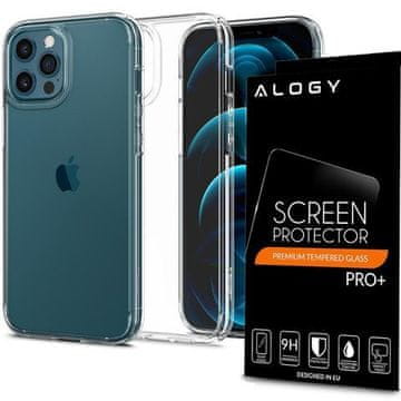 Spigen Ultra Hybrid maskica za Apple iPhone 12/12 Pro 6.1 Crystal Clear + Alogy Glass