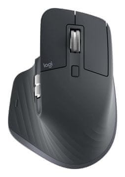 Logitech Logitech mx master 3s wireless mouse rf wireless i bluetooth, 8000 dpi, grafitna