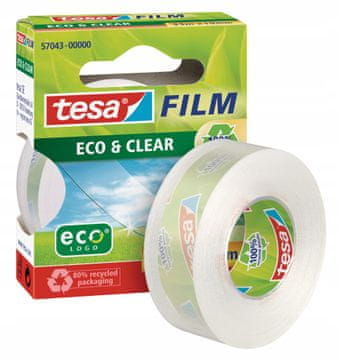 Tesa TESA ECO univerzalna samoljepljiva uredska i školska traka, 33m x 19mm