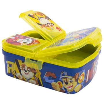 Stor PAW PATROL Organizator za užinu s 4 pretinca Posuda za užinu za grickalice i sendviče