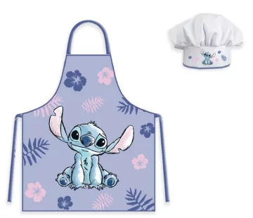 Disney LILO & STITCH DJEČJA ZAŠTITNA PREGAČA S ŠEŠIROM ŠKOLSKA KUHINJA