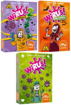 Zestaw gier Muduko WIRUS + dodatak EVOLUCIJA + dodatak HELLOWEEN