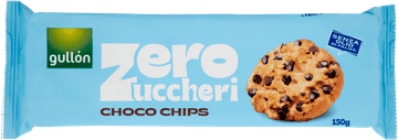 Gullon Keksi bez šećera s čokoladom choco chips zero zucchero 150 g - Gullon