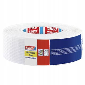 Tesa TESA traka od staklenih vlakana, mreža za spajanje gipskartonskih ploča, bijela, 90 m x 48 mm