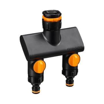 Fiskars Fiskars Comfort priključak za slavinu dvostruki, adapter za crijevo za slavinu 21-33mm