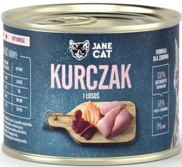 John Dog Jane Cat | Odrasla mačka | Konzerva od 200 g - Piletina s lososom 200 g