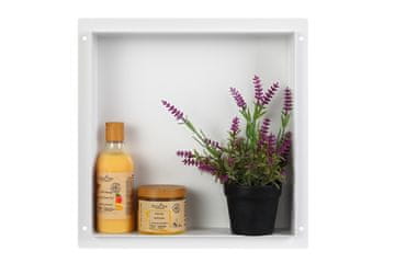 WALL-BOX Bez ruba Bijela - Ugradbena polica bez okvira bijela 30x30x10 cm