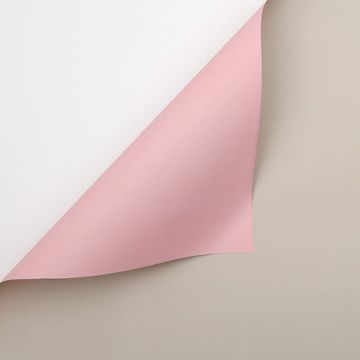 Folia floristička - krem i svijetloružičasta - listovi 58x58 cm - 20 kom