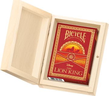 Karte za igranje BICYCLE DISNEY LION KING 1 špil u drvenoj kutiji